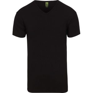 Alan Red Bamboo T-shirt Zwart - Heren - Basic T-shirt