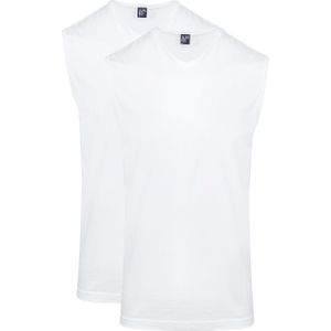 Alan Red - Minto - Tanktop - Wit - 100% Katoen - Slim Fit 2-Pack