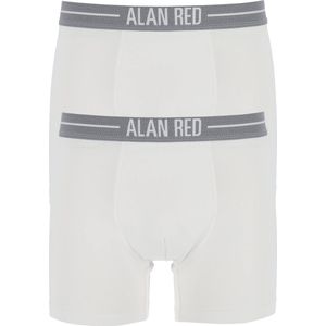 Alan Red - Boxershort - Wit - Katoen & Elasthaan - 2-Pack