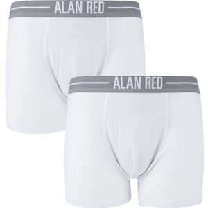 Alan Red boxershorts 2-pack Wit