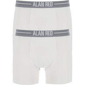 Alan Red - Boxershorts - Wit - Katoen & Elasthaan - 2-Pack
