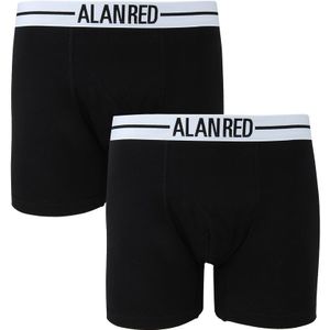 Alan Red - Boxershort - Zwart - 2-Pack - Aangesloten Herenboxers