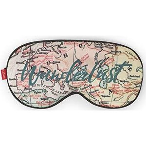 Legami - Nachtmasker met verstelbare elastiek, praktisch en comfortabel, blokkeert de lichten, 20,5 x 10 cm, reisthema, geschikt voor reizen en slapen