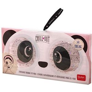 Legami - Chill Out, verfrissende en herbruikbare oogpads, 2 oogpads met rustgevende werking, panda-thema, onmiddellijke verlichting na ongeveer tien minuten na gebruik