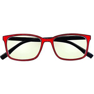 Prontoleggo Blue Block leesbril, rood, uniseks standaard voor volwassenen, Rood, Eén maat