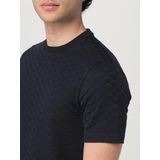 Emporio Armani All Over Logo T-Shirt - Marineblauw