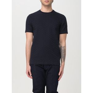 Emporio Armani All Over Logo T-Shirt - Marineblauw