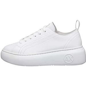 Armani Exchange The Super Sneakers voor dames, Op wit, 39 EU