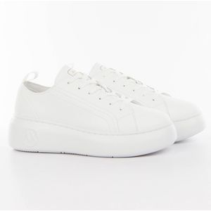 Armani Exchange - Vetersneakers - Wit - Leer