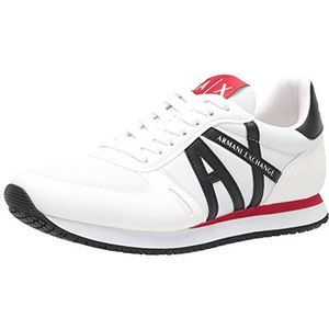 AX Armani Exchange Sneakers voor heren, Op Wit Zwart, 44 EU