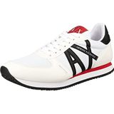 Armani Exchange Rio sneakers voor heren, Wit/Zwart, 43 EU