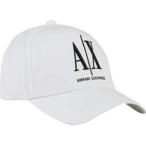 A|X ARMANI EXCHANGE Honkbalhoed met logo voor, Wit, one size