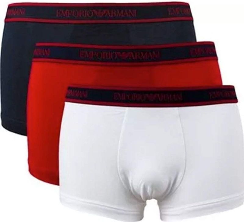 Emporio Armani - Boxershorts - Veelkleurig - Set van 3 - Premium Stretch Katoen