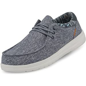 Hey Dude Paul Moc Toe Schoenen voor heren, Chambray Navy, 42 EU