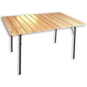 Castelmerlino 29 dubbele tafel, inklapbaar, tafelblad, larikshout, 120 x 80 cm