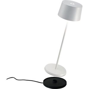 Zafferano Olivia Pro Witte oplaadbare en dimbare LED-tafellamp - LD0850B3