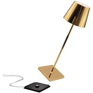 Zafferano Poldina Pro Bright Gold LED oplaadbare en dimbare tafellamp - 8052536910157