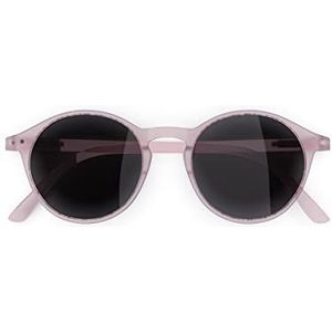 Popme Milano Zonnebril voor heren en dames, gepolariseerde glazen, ontworpen in Italië, UV401-bescherming, uniseks, volwassenen, roze, Eén maat, Roze