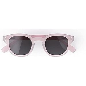 Popme Rome heren en dames, zonnebril, gepolariseerde glazen, ontworpen in Italië, UV-406-bescherming, uniseks, roze, Eén maat, Roze