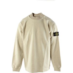 Stone Island - Truien - Beige - Katoen - Ronde Hals