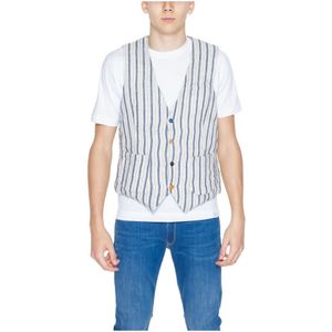 Gianni Lupo, Heren, Jassen, Beige, Maat: XS Katoen,