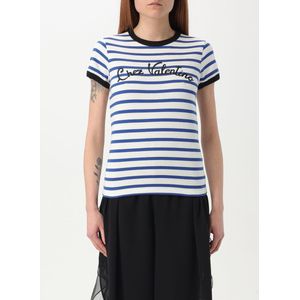 Valentino, Dames, Tops, Blauw, Maat: S Katoen,