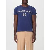 Valentino - Chez Valentino - T-shirt - Blauw - Katoen - Grafische Impact