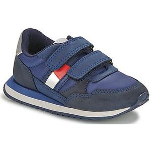 Sneakers met klittenband Jim TOMMY HILFIGER KIDS. Polyester materiaal. Maten 22. Blauw kleur