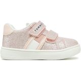 Tommy Hilfiger - Sneakers - Roze - Imitatieleer - Klittenbandsluiting
