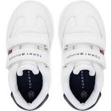 Tommy Hilfiger - Sneakers - Wit - Imitatieleer - Klittenbandsluiting