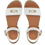 Glitter-Sandaal - Wit/Goudkleur - Synthetisch - Gespsluiting