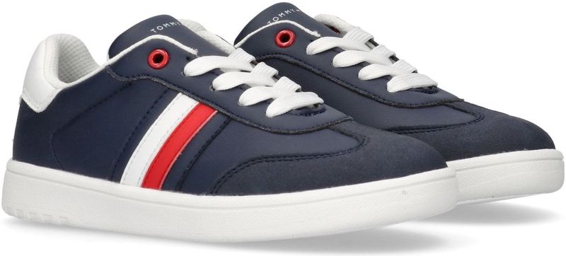 Retro Sneaker - Blauw-Wit - Vetersluiting - Unisex