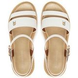 Tommy Hilfiger - Sleehaksandaaltjes - Sandaal - Wit - Synthetisch