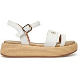 Tommy Hilfiger - Sleehaksandaaltjes - Sandaal - Wit - Synthetisch