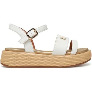 Tommy Hilfiger - Sleehaksandaaltjes - Sandaal - Wit - Synthetisch