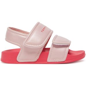 Tommy Hilfiger Sandale, Badeschuh, Pool Slides mit Klettverschlüssen