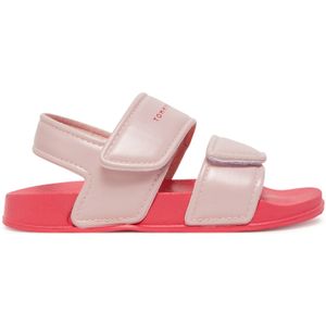 Tommy Hilfiger - Badeschoen - Roze Pink - Glitter - Klittenbandsluiting