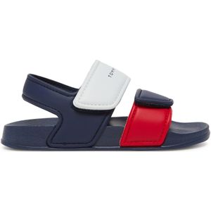 Badeschoen - Blauw/Rood/Wit - Synthetisch - Klittenbandsluiting