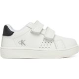 Calvin Klein - Sneakers - Wit - Imitatieleer - Klittenbandsluiting