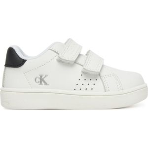 Calvin Klein - Sneakers - Wit - Imitatieleer - Klittenbandsluiting