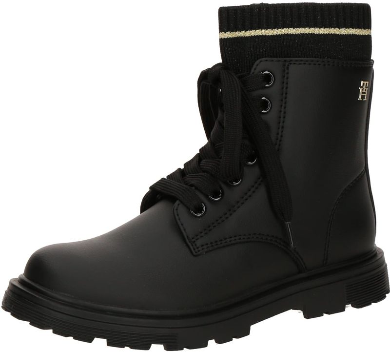 TOMMY HILFIGER - KETA - Kuitlaarzen - Goud/Zwart