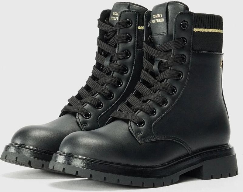 Tommy Hilfiger - Veterschoenen - Zwart