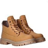 Tommy Hilfiger - Veterboots - Okerkleur - Vetersluiting - Synthetisch