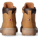 Tommy Hilfiger - Veterboots - Okerkleur - Vetersluiting - Synthetisch
