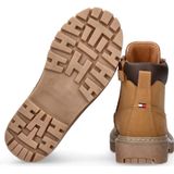 Tommy Hilfiger - Veterboots - Okerkleur - Vetersluiting - Synthetisch