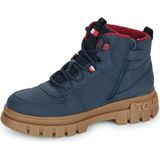 Tommy Hilfiger - Enkelboot - Imitatieleer - Zwart - Met Rits- en Vetersluiting