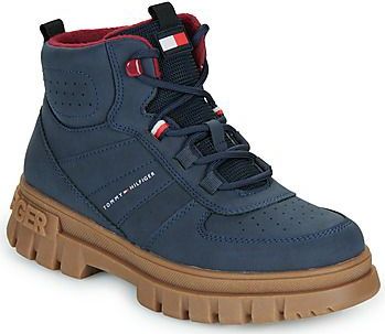 Tommy Hilfiger - Enkelboot - Imitatieleer - Zwart - Met Rits- en Vetersluiting