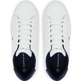 Tommy Hilfiger - Sneakers - Imitatieleer - Platte Zool - Vetersluiting