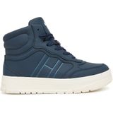 TOMMY HILFIGER - Sneakers - Navy - Imitatieleder - Flexibele Zool