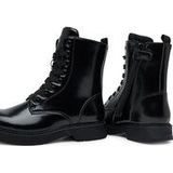 Calvin Klein - Laarzen - Zwart - Imitatieleder - Platte Hak